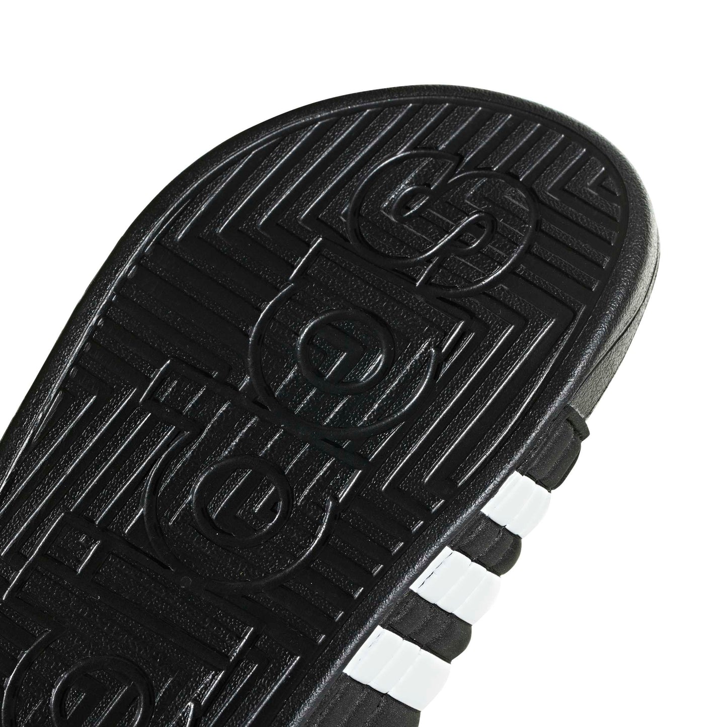 adidas Unisex-Adult Adissage, Core Black/White/Core Black, 10
