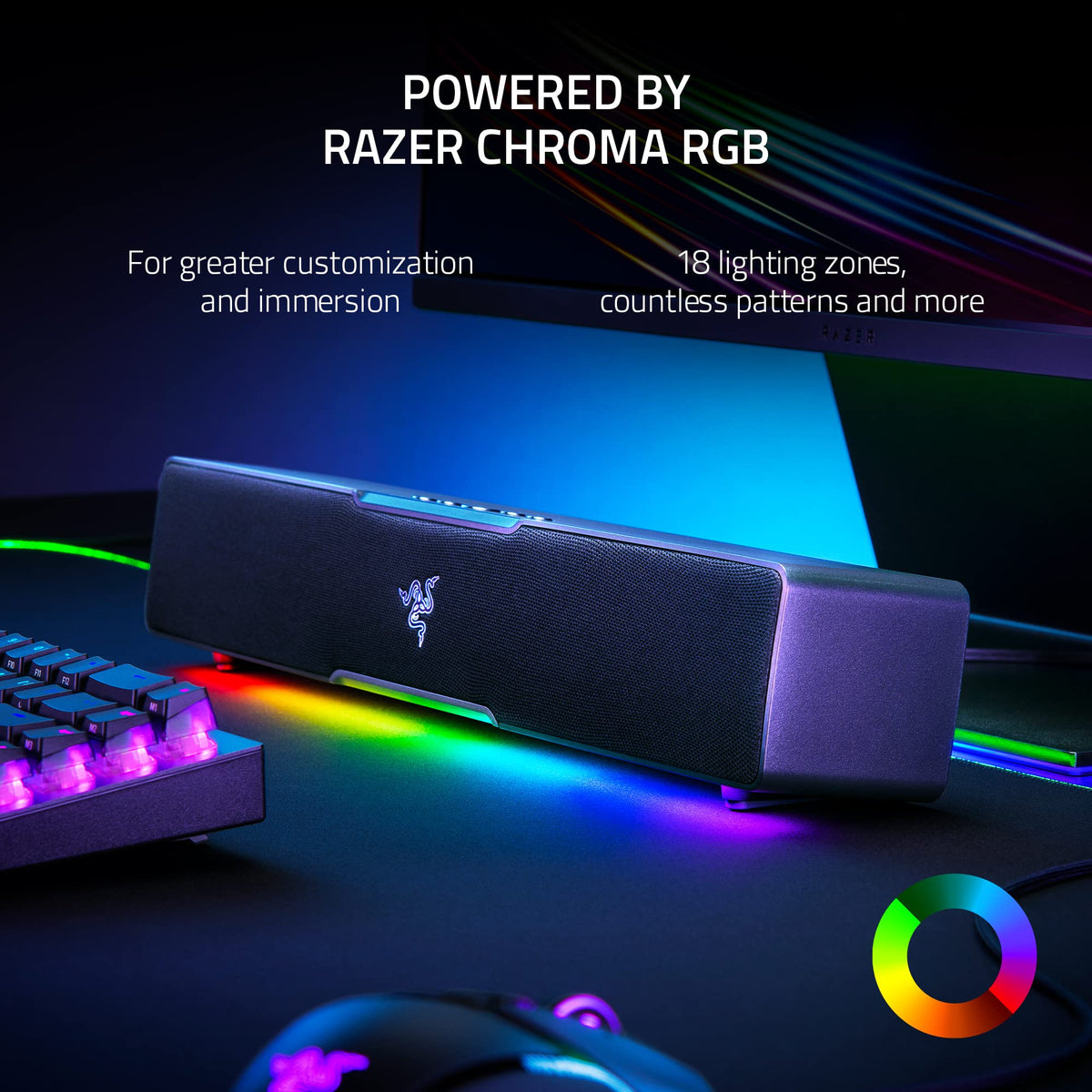 Razer Leviathan V2 X, PC Soundbar with Full-Range Drivers, Black
