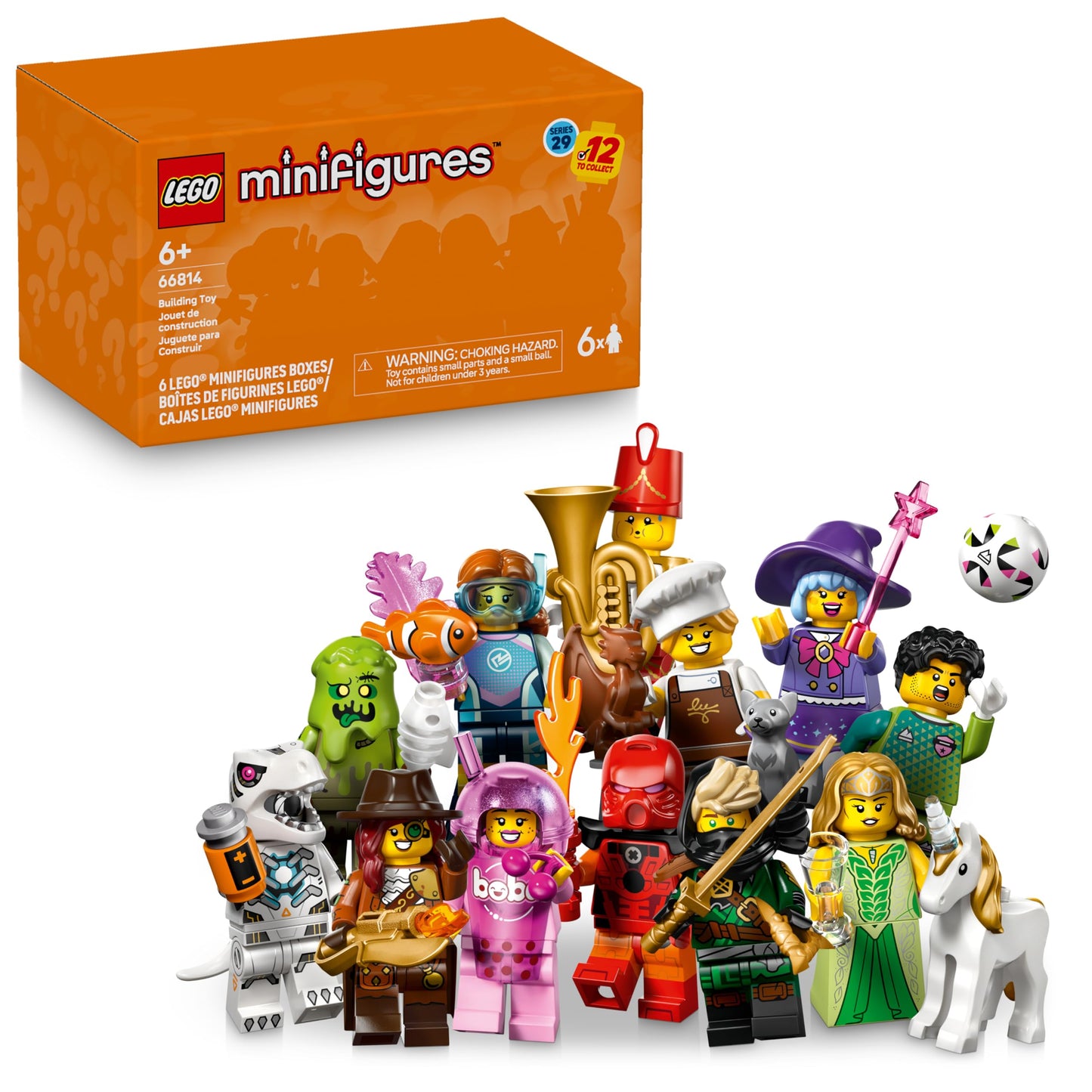 LEGO Minifigures Series 29 6 Pack - Mystery Box Multipack - Birthday Party Favors for Boys & Girls, Ages 6+ - Goodie Bag Stuffers for Kids - 66814 - Available at All In One Marketplace Canada