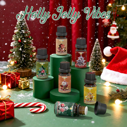 ARVIDSSON Christmas Fragrance Oil Set, Winter Essential Oils for Diffuser, Candle Making - Christmas Spirit, Gingerbread, Apple Cinnamon, Candy Cane, Mistletoe, Holiday Diffuser Oils Gift Set 🍁 All In One Marketplace Canada