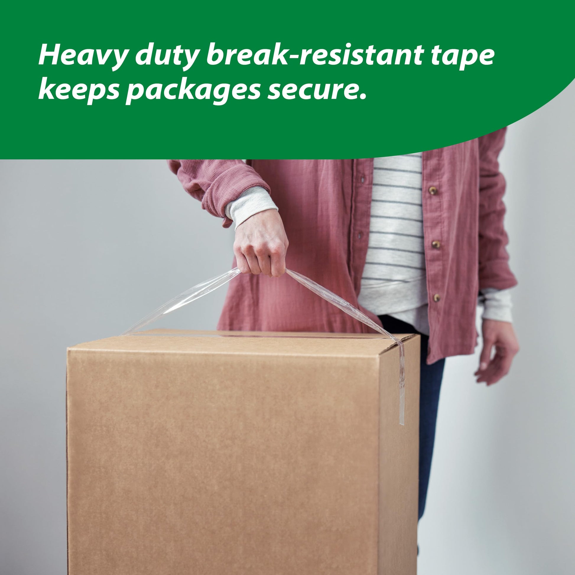 Duck Brand HD Clear High Performance Packaging Tape, 1.88-Inch x 54.6-Yard, Crystal Clear, 6-Pack (441962) Duck