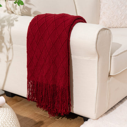 Battilo Red Throw Blanket for Couch, 50"x60" 🍁 All In One Marketplace Canada