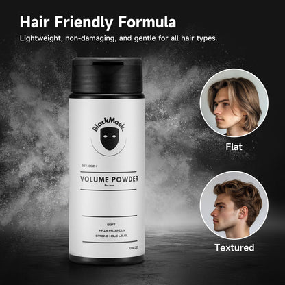 Hair Texture Powder for Men, Easy-to-Apply Styling Powder for Dry Hair Looks (Pack of 1)