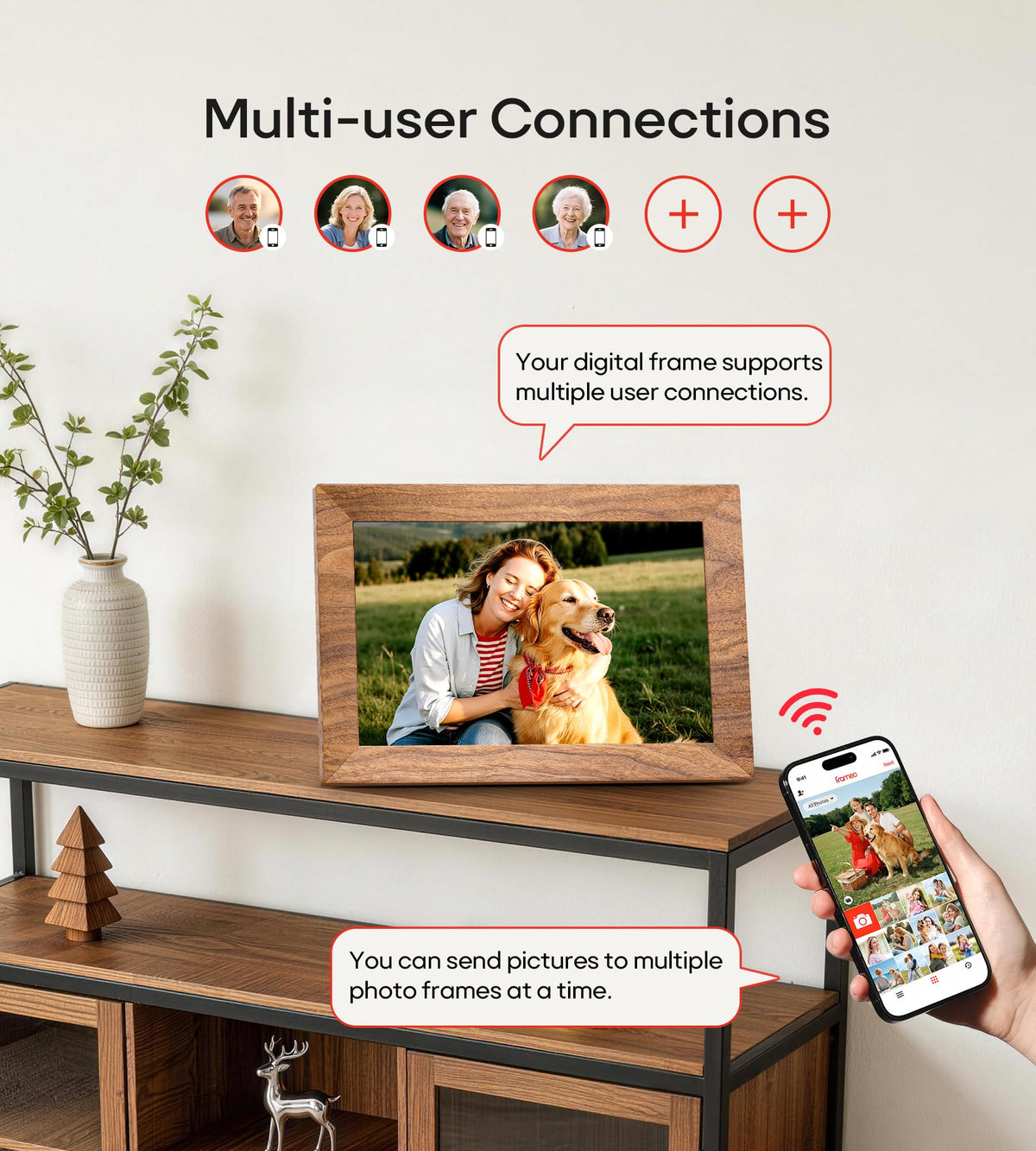 Frameo 10.1" Digital Picture Frame, 32GB Memory WiFi Electronic Photo Frame 🍁 All In One Marketplace Canada