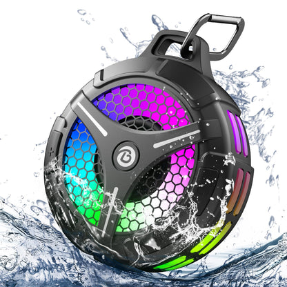 bondidea Bluetooth Shower Speaker, Suction Cup, Small Portable Wireless IPX7 Waterproof Outdoor Speakers, 15W Loud Stereo Sound Deep Bass, TWS Pairs, 6 Mode RGB Lights, All Ages Gift for Christmas 🍁 All In One Marketplace Canada
