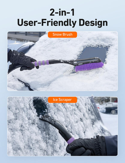 AstroAI 27" 2-in-1 Detachable Snow Brush & Ice Scrapers for Car Windshield 🍁 All In One Marketplace Canada