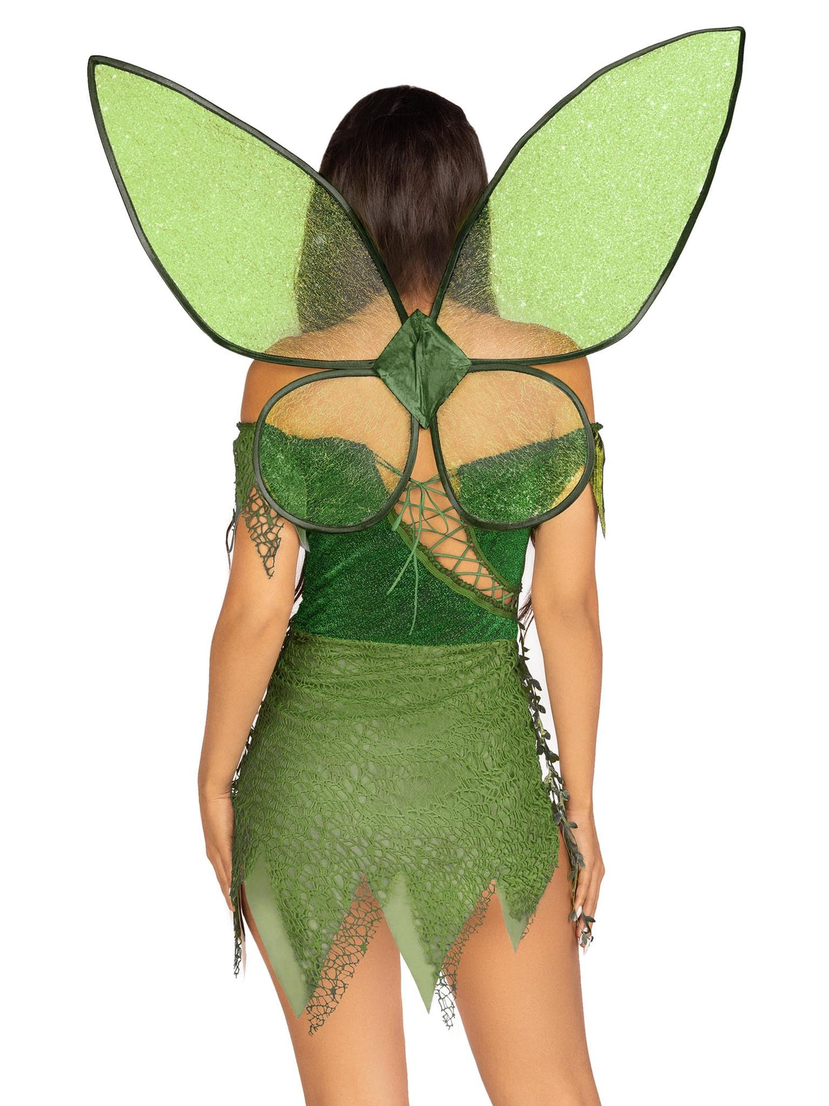 Costume de fée des bois Leg Avenue pour femme, déguisement d'Halloween sexy pour femme avec ailes de fée scintillantes, vert, petit