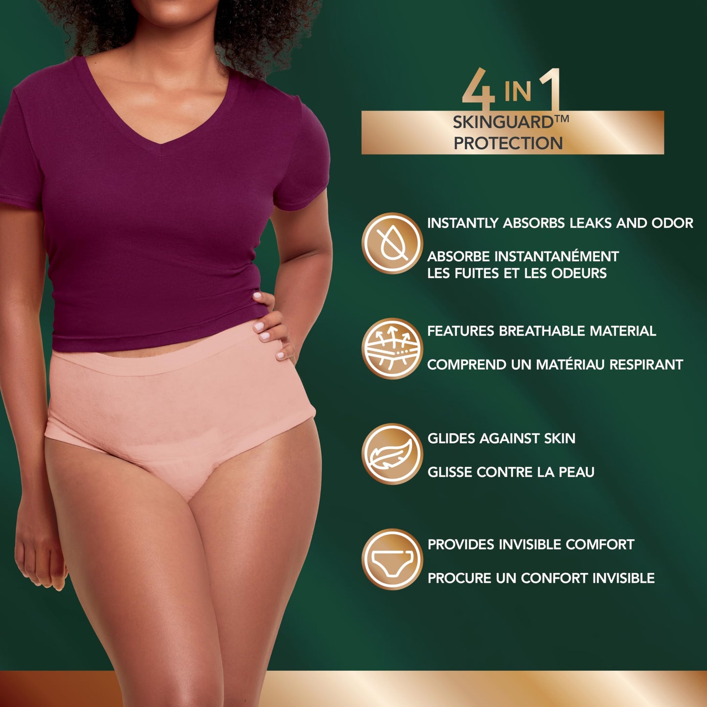 Depend Silhouette Underwear for Women, Extra-Large, Maximum, 18 Count Depend