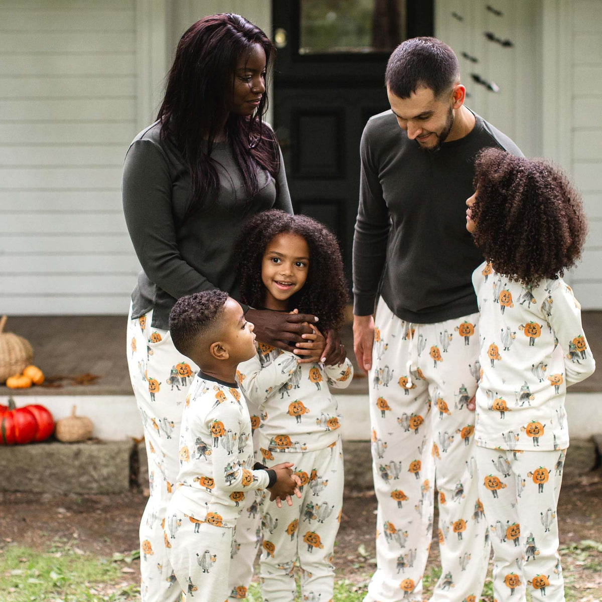 Pyjamas de famille assortis Burt's Bees Baby pour femmes, pyjamas de Noël, vêtements de nuit en coton bio, costumes d'Halloween, 12 ans