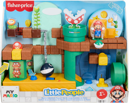 Fisher-Price Little People Toddler Toy My Mario Adventure Playset with Music Sounds & Figures, Preschool Kids Ages 18+ Months 🍁 All In One Marketplace Canada