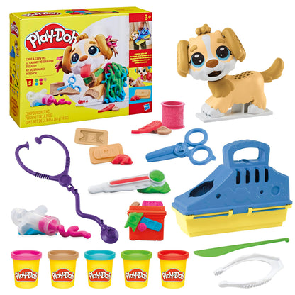 Play-Doh Care 'n Carry Vet Playset for Kids 3 Years and Up with Toy Dog, Storage, 10 Tools, and 5 Modeling Compound Colors, Non-Toxic 🍁 All In One Marketplace Canada