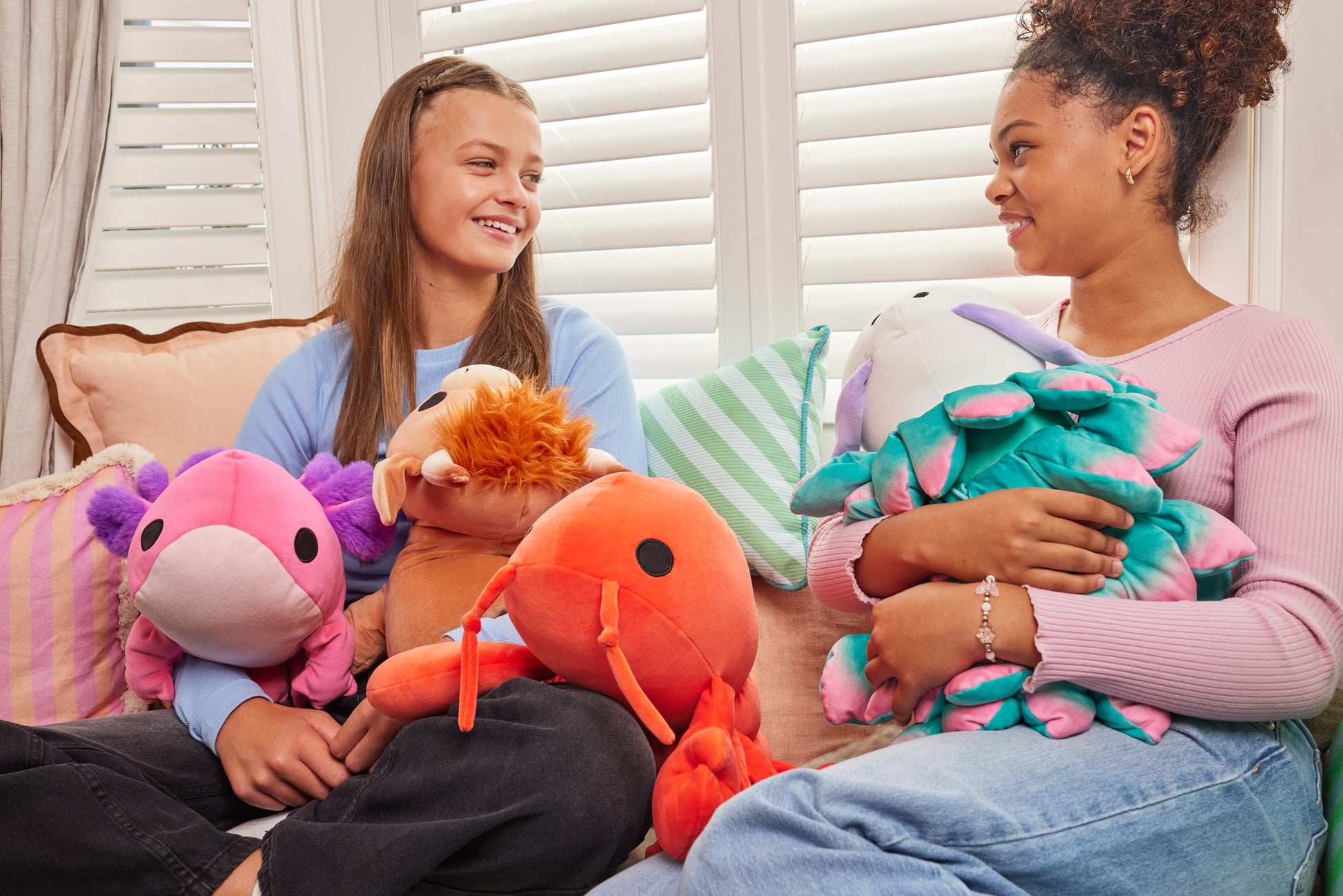 Hug-A-Lumps, Series 2, Medium, Plush, (Axolotl, Ally) Hug-A-Lumps