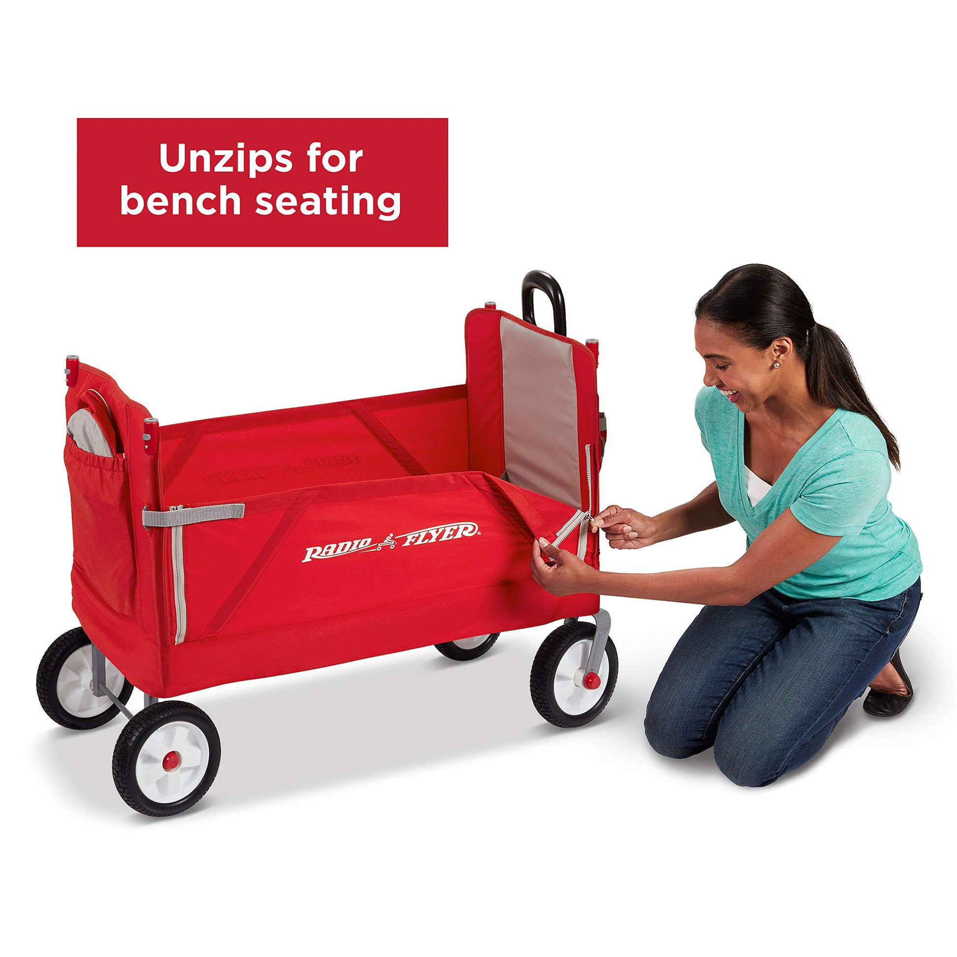 3 In 1 Off-Road EZ Fold Wagon with Canopy Radio Flyer