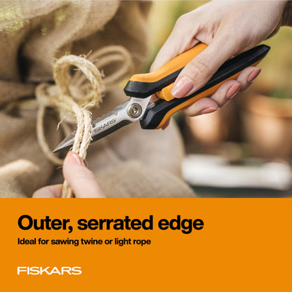 Fiskars Pruning Shears for Gardening, Multipurpose 8" Garden Shears with Sheath and SoftGrip Handle, Great for Cutting Nursery Pots, Bags, and Wire 🍁 All In One Marketplace Canada