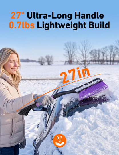 AstroAI 27" 2-in-1 Detachable Snow Brush & Ice Scrapers for Car Windshield 🍁 All In One Marketplace Canada
