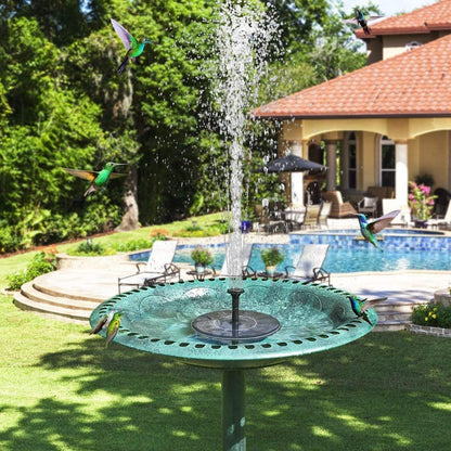 Solar Fountain Water Pump for Bird Bath, New Upgraded Mini Solar Powered Fountain Pump 1.5W Free Standing Solar Panel Kit Water Fountain for Garden, Pond, Pool, and Outdoor - Available at All In One Marketplace Canada