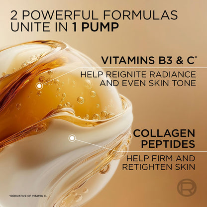 L'Oréal Paris Age Perfect Le Duo, Peptide Serum and Vitamin C & B3 Serum, Hydrating Anti-Aging Face Serum with Collagen Peptides & Vitamin B3, 30 mL - Available at All In One Marketplace Canada