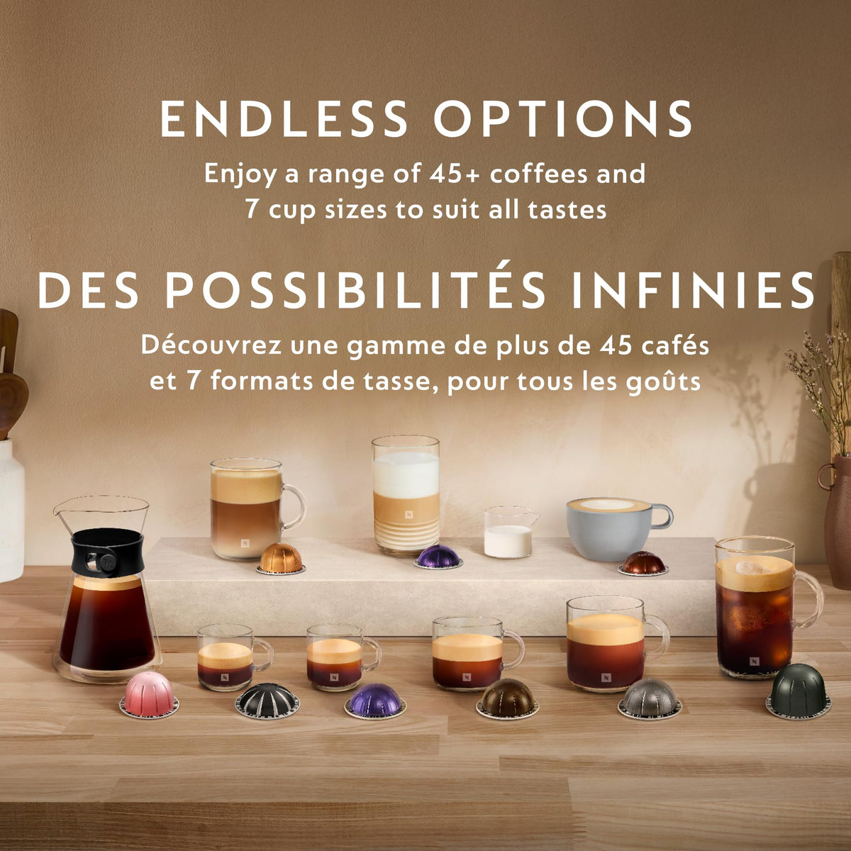 Nespresso Vertuo Stormio Coffee Pods, Dark Roast, Intensity 8, 60 Pods