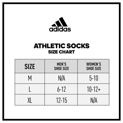 adidas Men's Cushioned 3-Pack Low-Cut Socks, White/Grey/Black, Large - Available at All In One Marketplace Canada