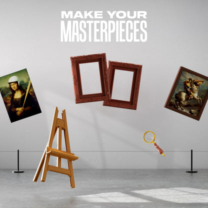 Mini Brands Create Mini Masterpieces Series 1, Capsule 2 Pack by ZURU, Real Miniature Masterpiece Creations Collectible Toy, Capsules of Mystery Famous Mini Artworks Mini Brands