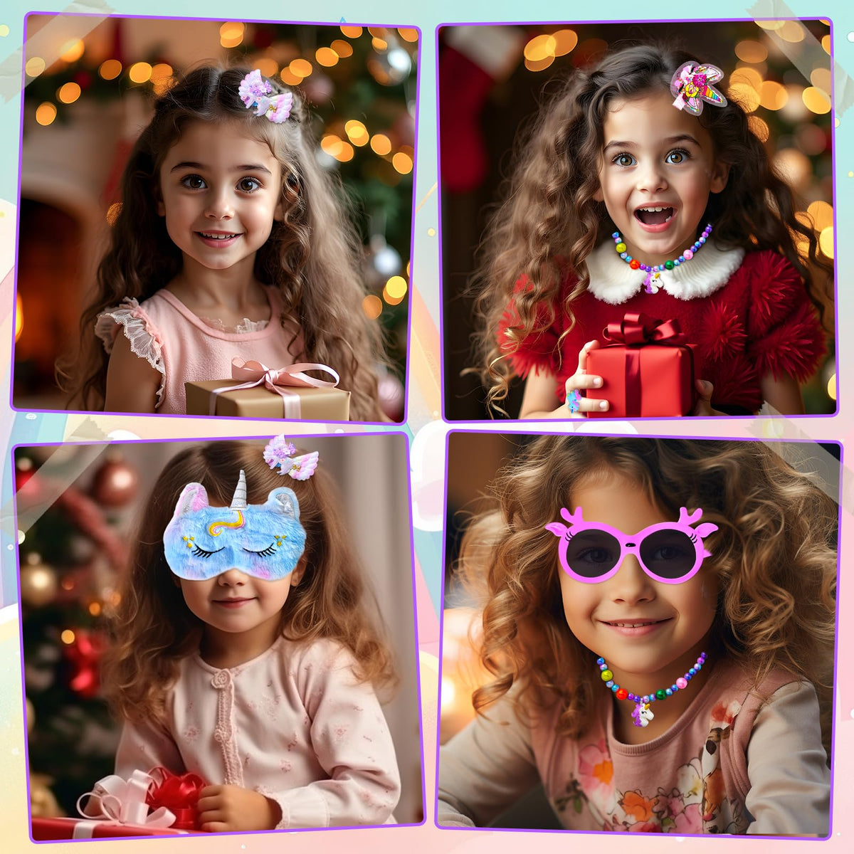 Unicorn Advent Calendar 2026 for Girls, Christmas Countdown Calendar for Kids, with 24 Days Xmas Surprise with Jewellery Bracelet Hair Accessories 🍁 All In One Marketplace Canada