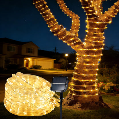 Solar Rope Lights for Outside, 33ft 100 LED Warm White Solar String Lights 🍁 All In One Marketplace Canada