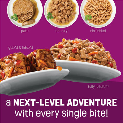 Friskies Glaz'd & Infuz'd Wet Cat Food, Variety Pack 156g (24 Pack)