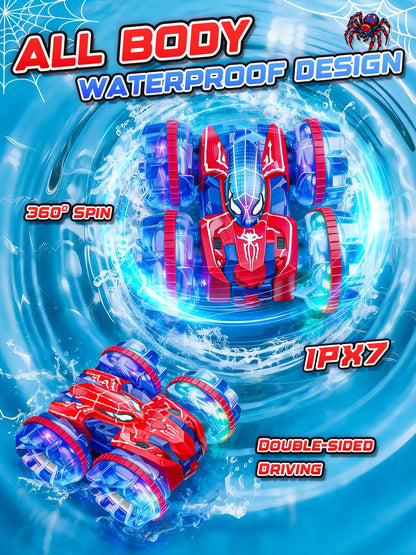 Spider Amphibious Remote Control Car for Kids - Double Sided Monster Truck 🍁 All In One Marketplace Canada