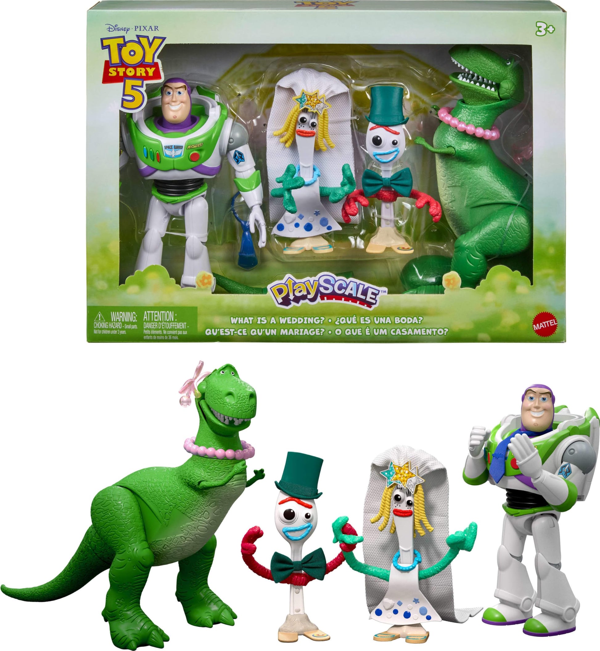 Mattel Disney and Pixar Toy Story 5 What is a Wedding? 4 Figure Pack with Accessories, Playscale Story Pack 🍁 All In One Marketplace Canada Mattel
