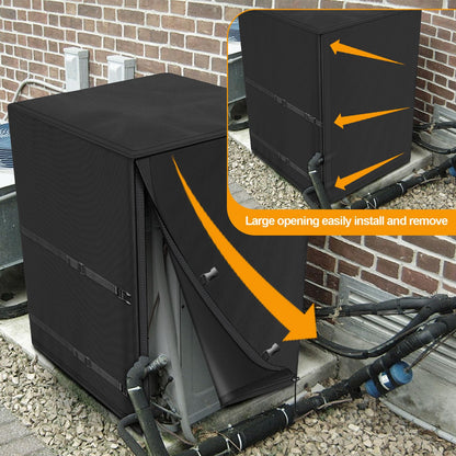 Kipiea Heavy Duty Air Conditioner Cover for Outside Units, Windproof, Anti-UV, Tear & Fade Resistant AC Cover for Winter (24" W x 24" D x 30" H) 🍁 All In One Marketplace Canada