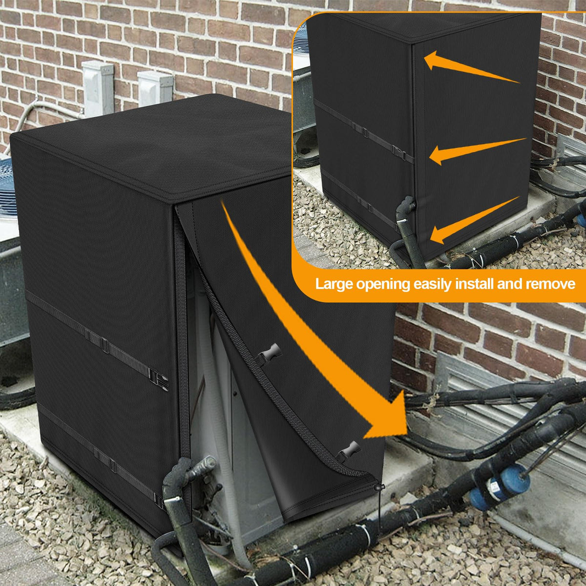 Kipiea Heavy Duty Air Conditioner Cover for Outside Units, Windproof, Anti-UV, Tear & Fade Resistant AC Cover for Winter (38" W x 38" D x 40" H) 🍁 All In One Marketplace Canada