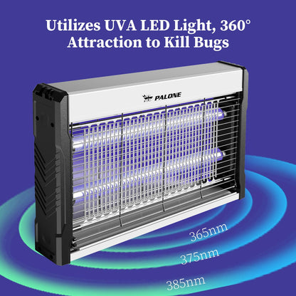 PALONE Bug Zapper, Fly Zapper with Hanging Function, Indoor Outdoor Zapper Effectively Protect Food from Fly for Dinging Room, Courtyard, Kitchen