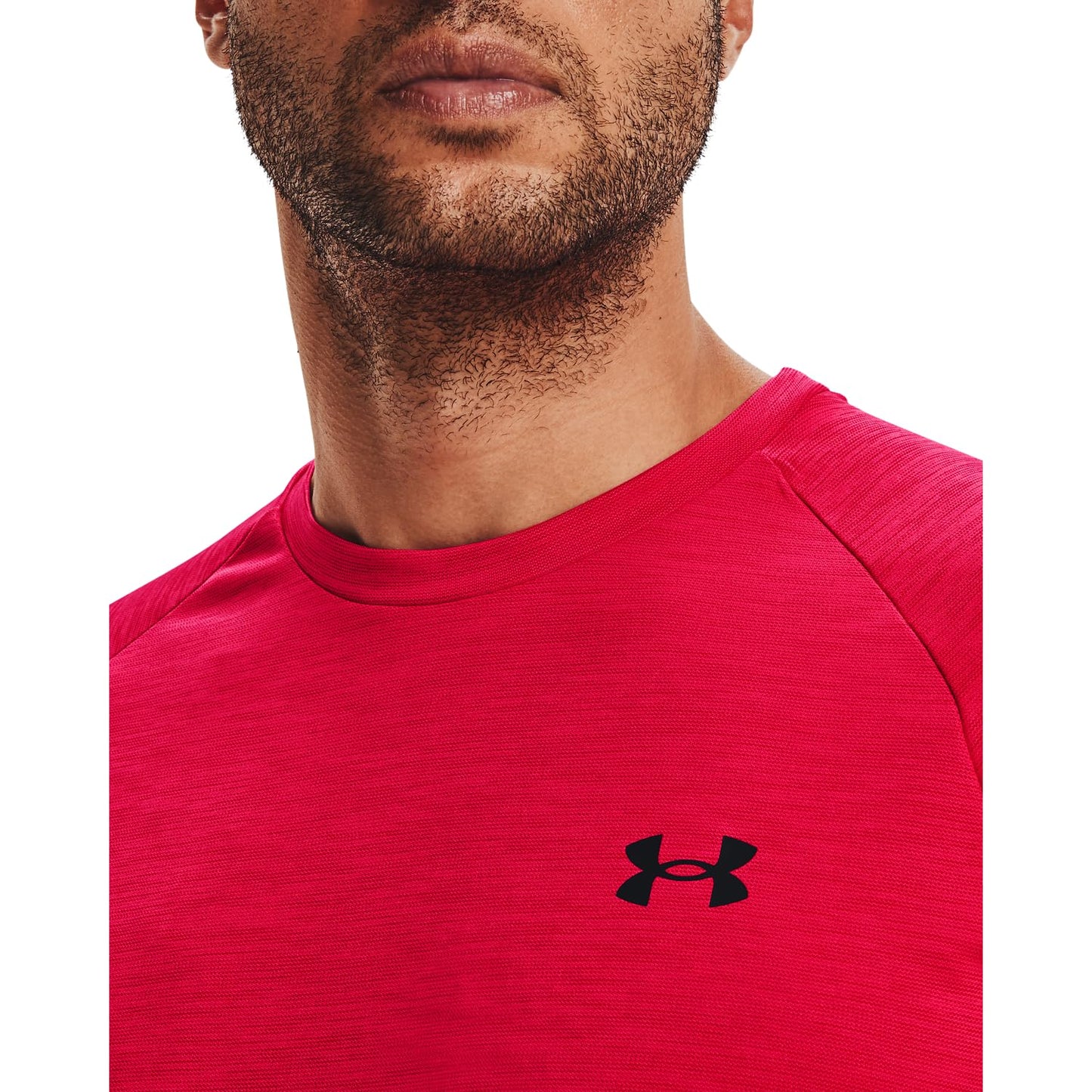 Under Armour Men's Velocity 2.0 Short Sleeve T Shirt, (600) Red / / Black, Medium