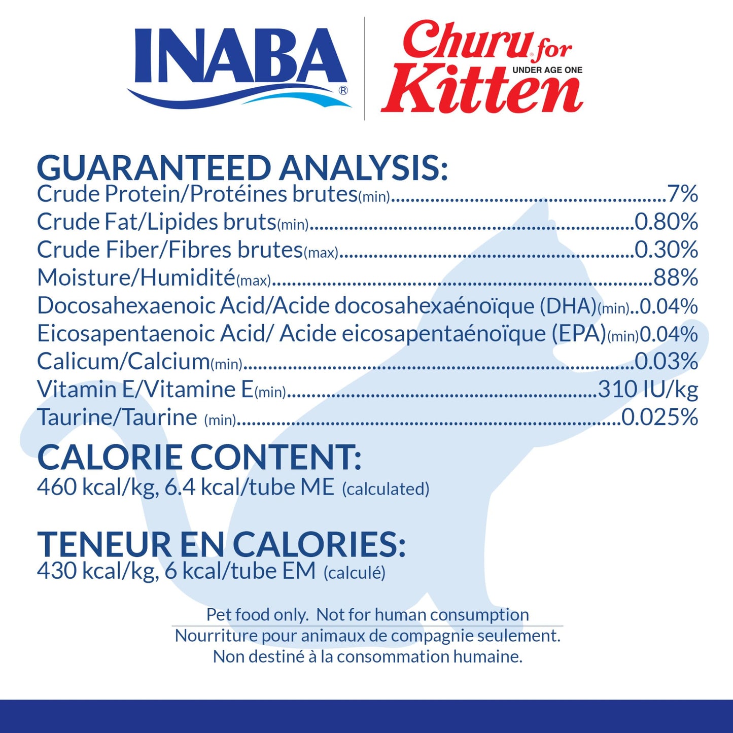 INABA Churu for Kittens, Creamy, Purée Lickable Cat Treats with DHA, EPA, Vitamin E & Taurine, 14 Grams Each, 24 Tubes (4 per Pack), Tuna Recipe 🍁 All In One Marketplace Canada