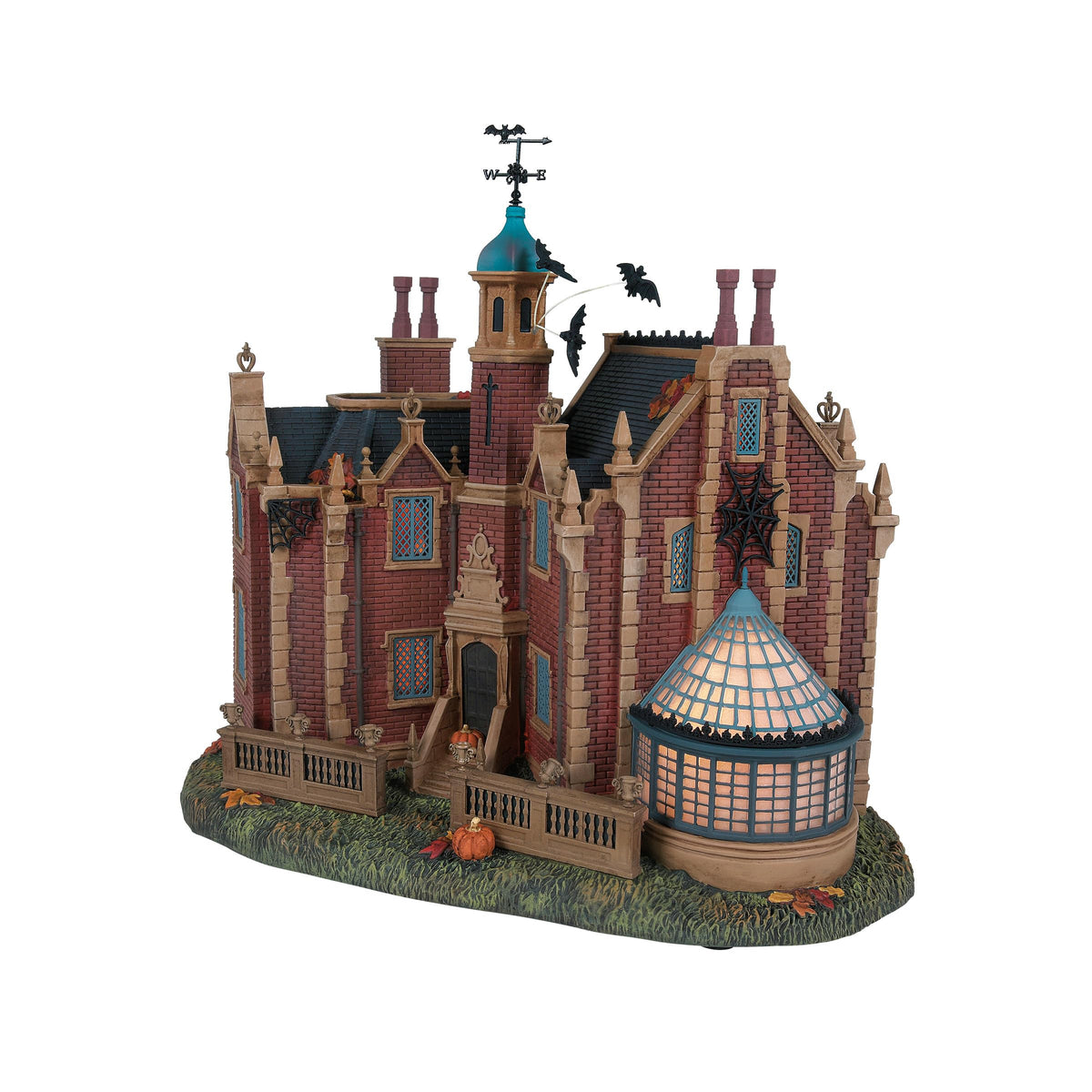 Department 56 Snow Village Halloween Disney World the Haunted Mansion Light Up Building, 10.51 Inch, Multicolor