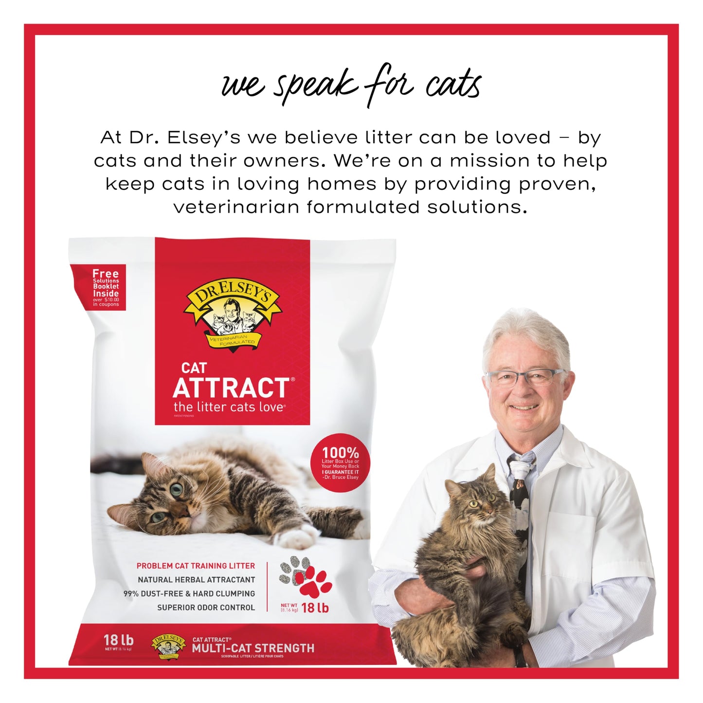 Dr. Elsey's® Cat Attract® Clumping Clay Cat Litter 18-lb. Bag 🍁 All In One Marketplace Canada