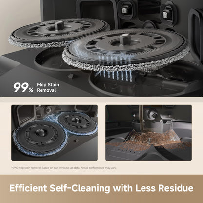 DREAME L40 Ultra Gen 2 Robot Vacuum and Mop with 25,000Pa Suction, Extendable Side Brush and Mop, All-in-One Self-Emptying & Cleaning Dock, Voice & App Control, Black - Available at All In One Marketplace Canada