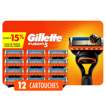 Gillette Fusion5 Men's Razor Blade Refills, 12 Refills - Available at All In One Marketplace Canada