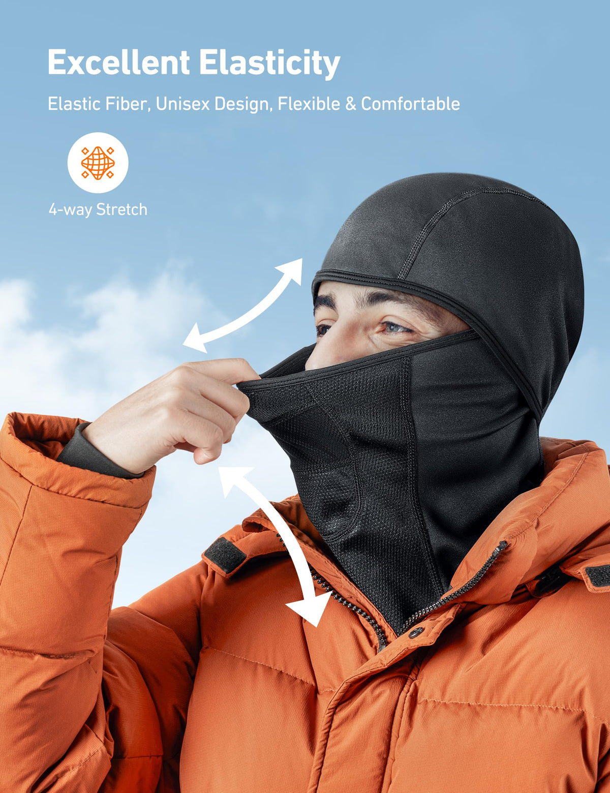 AstroAI Windproof Ski Mask Balaclava, Winter Weather Face Cover, Black 🍁 All In One Marketplace Canada