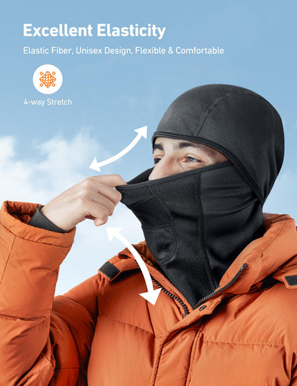AstroAI Windproof Ski Mask Balaclava, Winter Weather Face Cover, Black 🍁 All In One Marketplace Canada