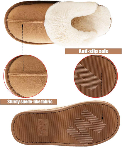 Adorllya Women Men House Fuzzy Slippers Cozy Shoes Indoor Outdoor Cute 🍁 All In One Marketplace Canada