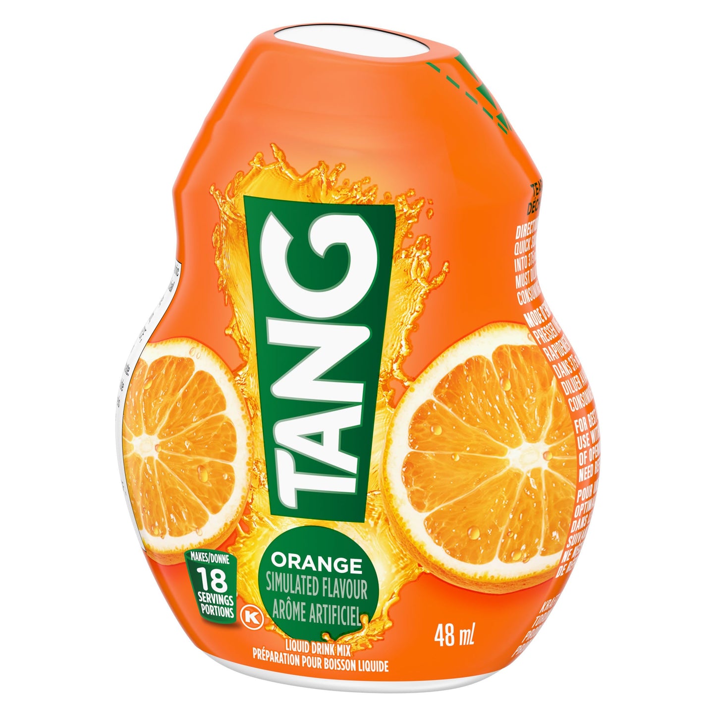 Tang Orange Liquid Drink Mix, 48 mL Bottle (Pack of 12) - Available at All In One Marketplace Canada