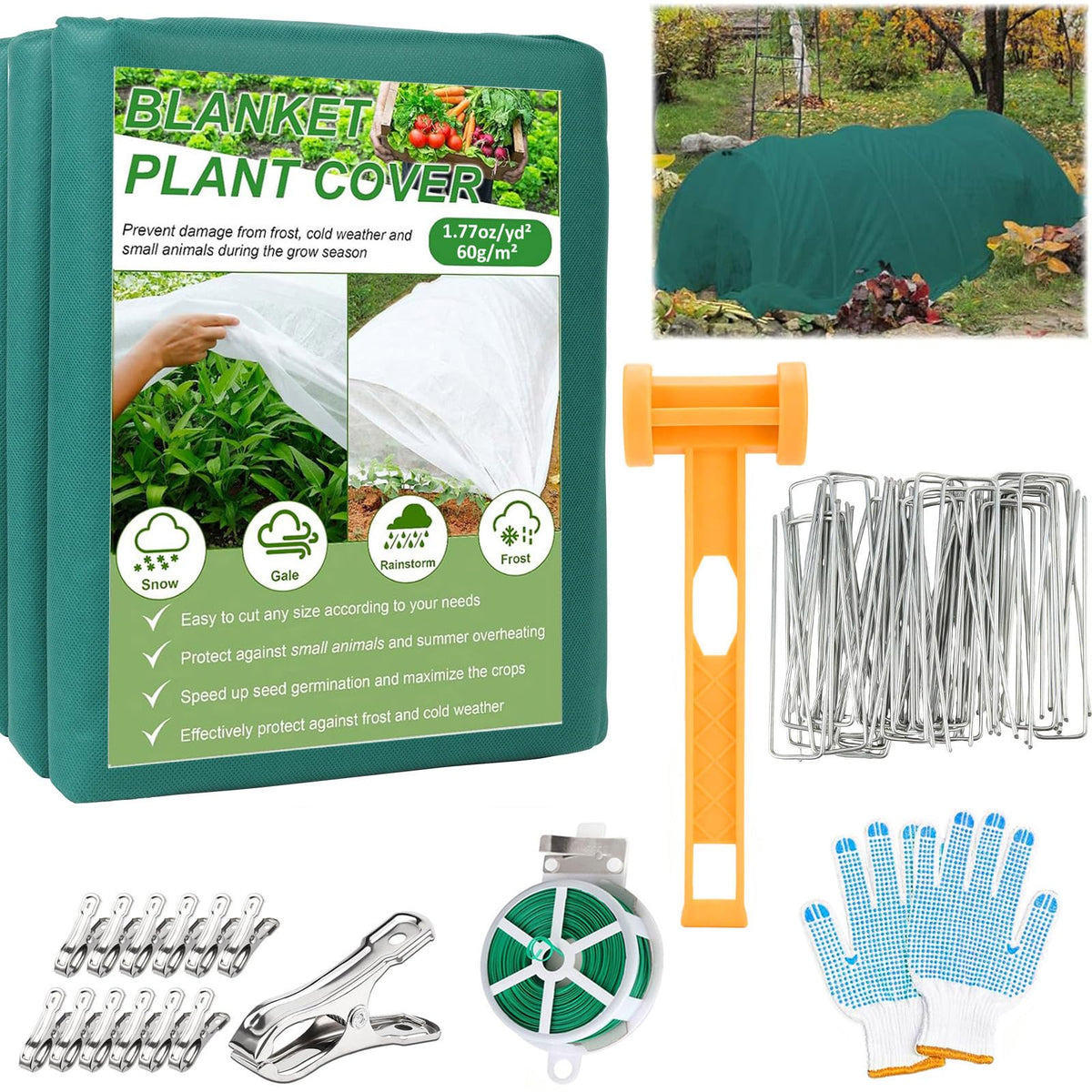 Thicken Non-Woven Plant Freeze Protection Cover Blanket 🍁 All In One Marketplace Canada