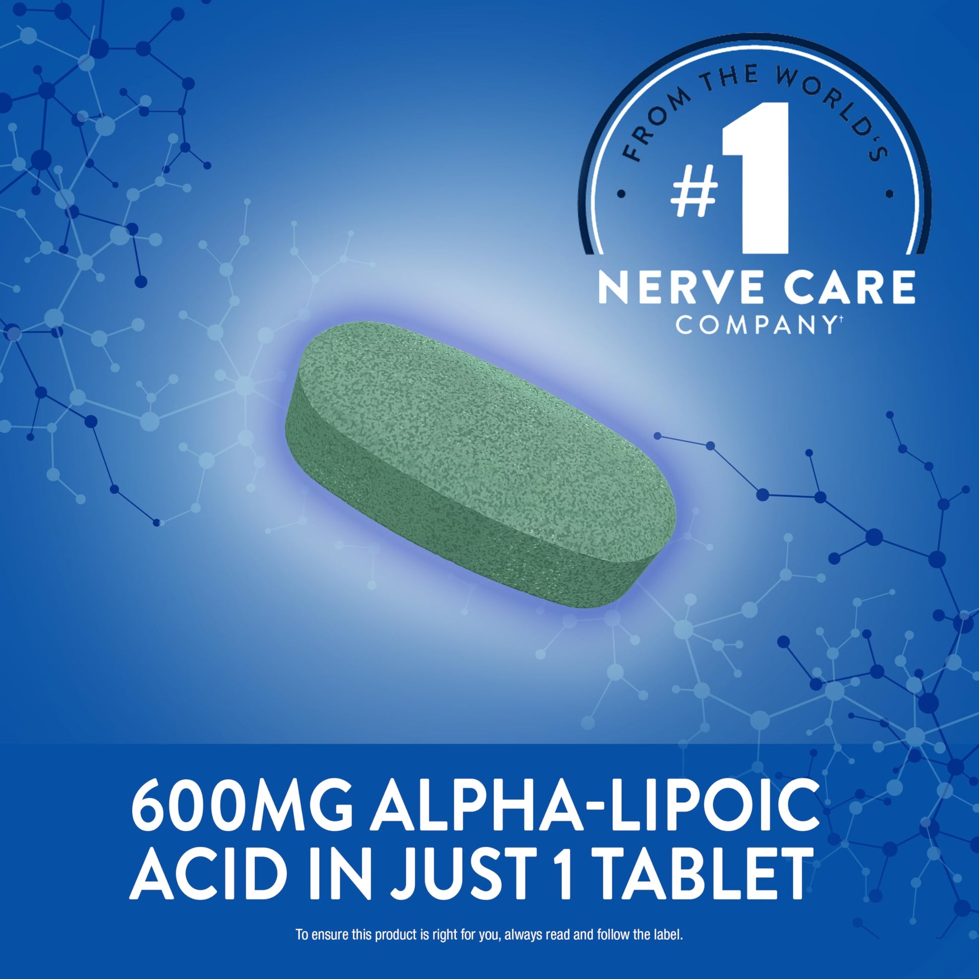 Nervive Nerve Relief, Helps Relieve Pain associated with Peripheral Neuropathy, Alpha Lipoic Acid ALA, Vitamins B1-Thiamine, B6, & B12, Turmeric, Ginger, 30-Day Supply, 30 Count - Available at All In One Marketplace Canada