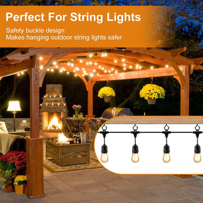30 Pcs Screw Hooks for String Lights, Q-Hanger Hook with Safety Buckle 🍁 All In One Marketplace Canada