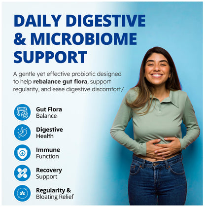 CanPrev Pro-Biotik 15 Billion CFU, 60 V-Caps 60-Day Supply - Non-GMO & Gluten-Free - Advanced Gut Health Formula with 5 Probiotic Strains Supplement - Supports Digestive Balance and Eases Bloating - Available at All In One Marketplace Canada