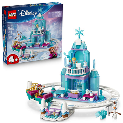 LEGO Disney Frozen Elsa’s Ice Castle & Snow Ride Adventure Building Toy - Frozen Toys for Girls & Boys, Ages 4+ - Disney Gift for Kids - 43281 LEGO