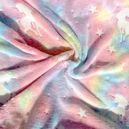 Happwow Glow in The Dark Blanket,Unicorn Blanket for Girls,Soft Throw Fuzzy Blankets Kids Rainbow Unicorn,50" x 60" Perfect for Kids Bed or Sofa,Christmas Birthday Unicorn Gifts 🍁 All In One Marketplace Canada
