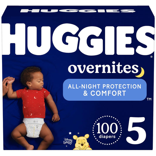 Huggies Overnites Nighttime Baby Diapers, Size 5, 100 Ct