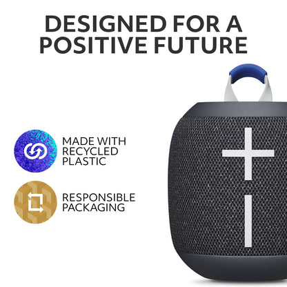 Ultimate Ears WONDERBOOM 4 Portable Waterproof Bluetooth Speaker with Big Bass and 360-Degree Sound, Dustproof Floating Speaker with 131ft (40m) Range - Black 🍁 All In One Marketplace Canada
